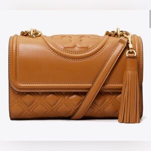 NWT Small Fleming Convertible Shoulder Bag color kobicha